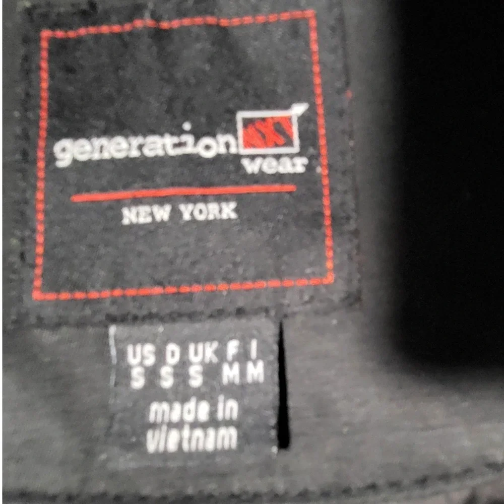Generation Wear New York Womens Black Utility Anorak Jacket Hood Cinched Waist S